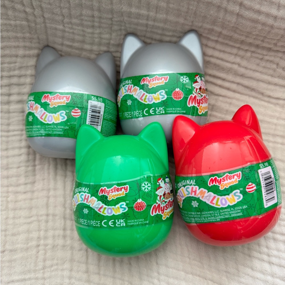 Holiday Mystery Squishmallows set of 4 new!
